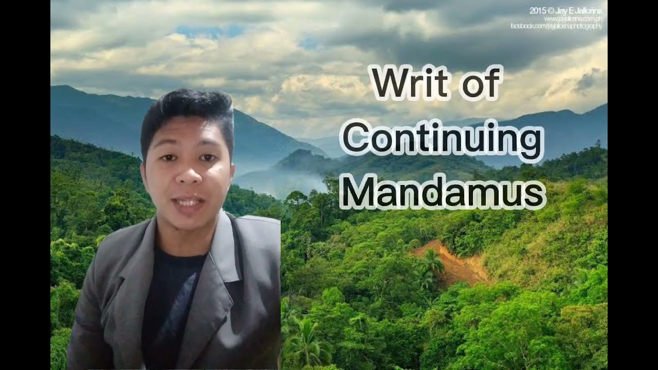 Writ of Kalikasan & Writ of Continuing Mandamus