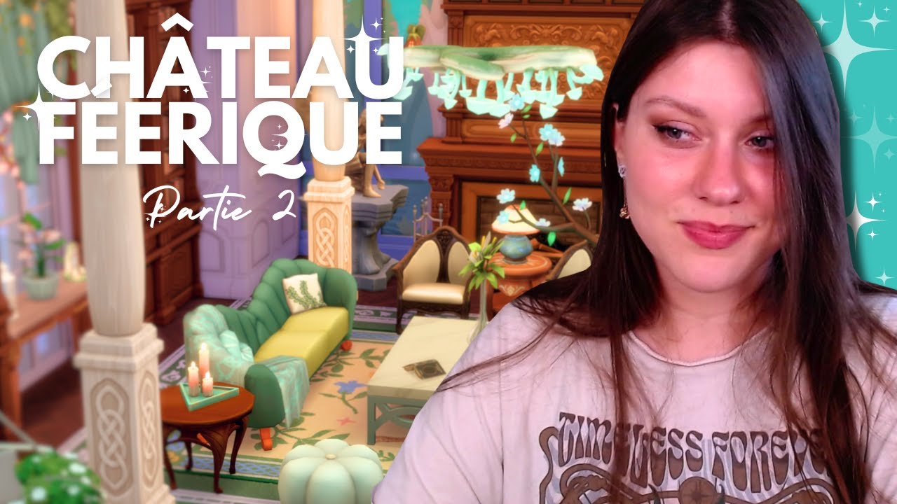 Du LUXE et une pointe de NATURE pour ce ✨CHÂTEAU ENCHANTÉ✨! | SIMS 4