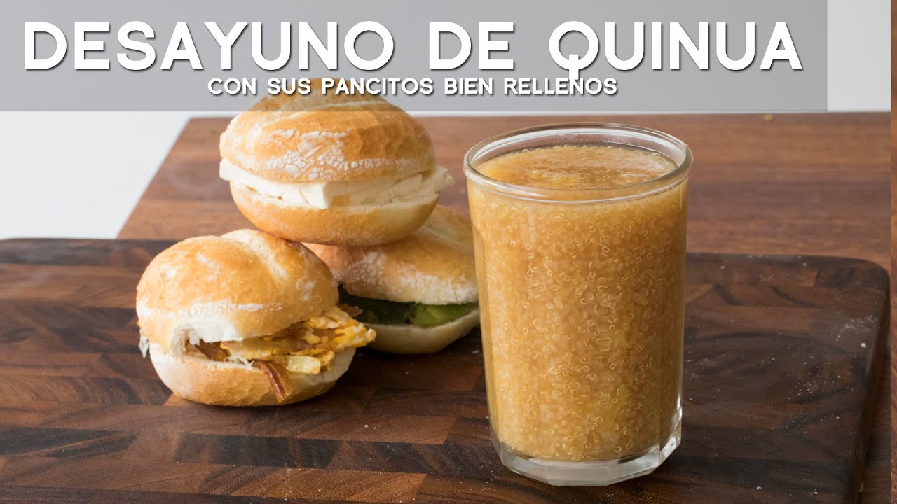 DESAYUNO DE QUINUA PERUANO CON PAN CON PAPAS ARREBOSADAS | ACOMER.PE | COMIDA PERUANA