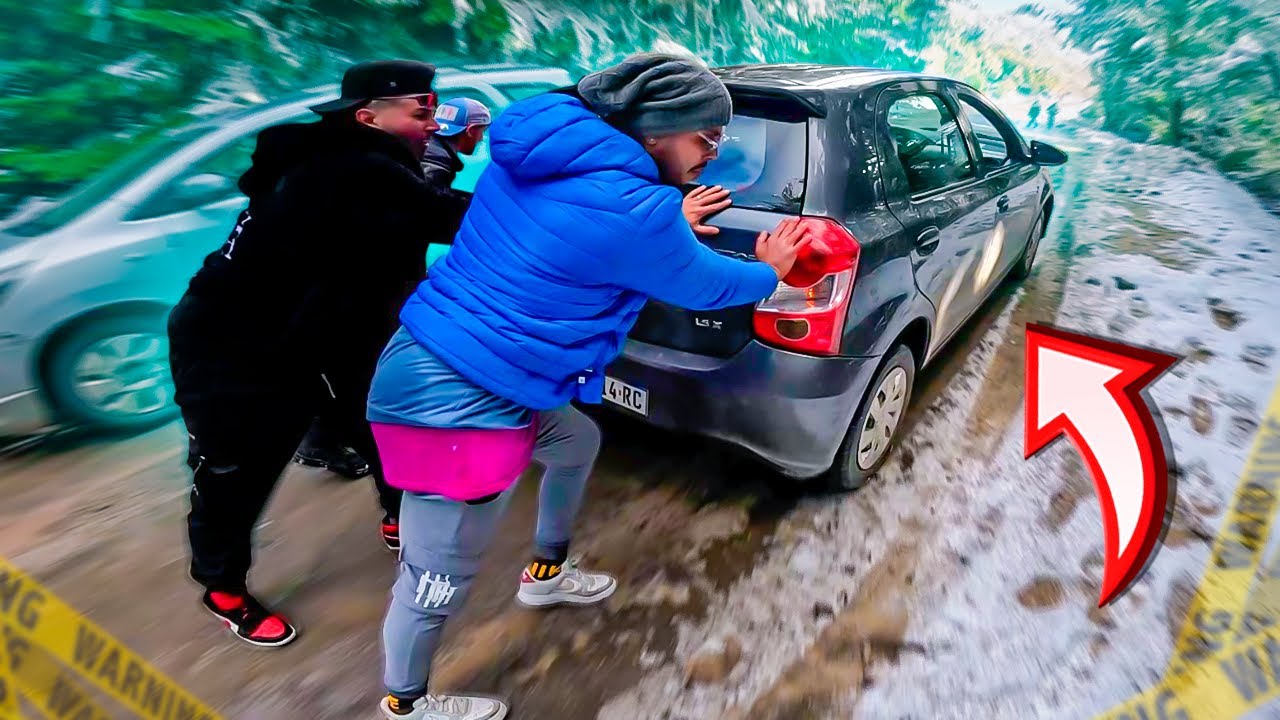 PASSEI DO LIMITE NESSE VÍDEO *carro atolou na neve*
