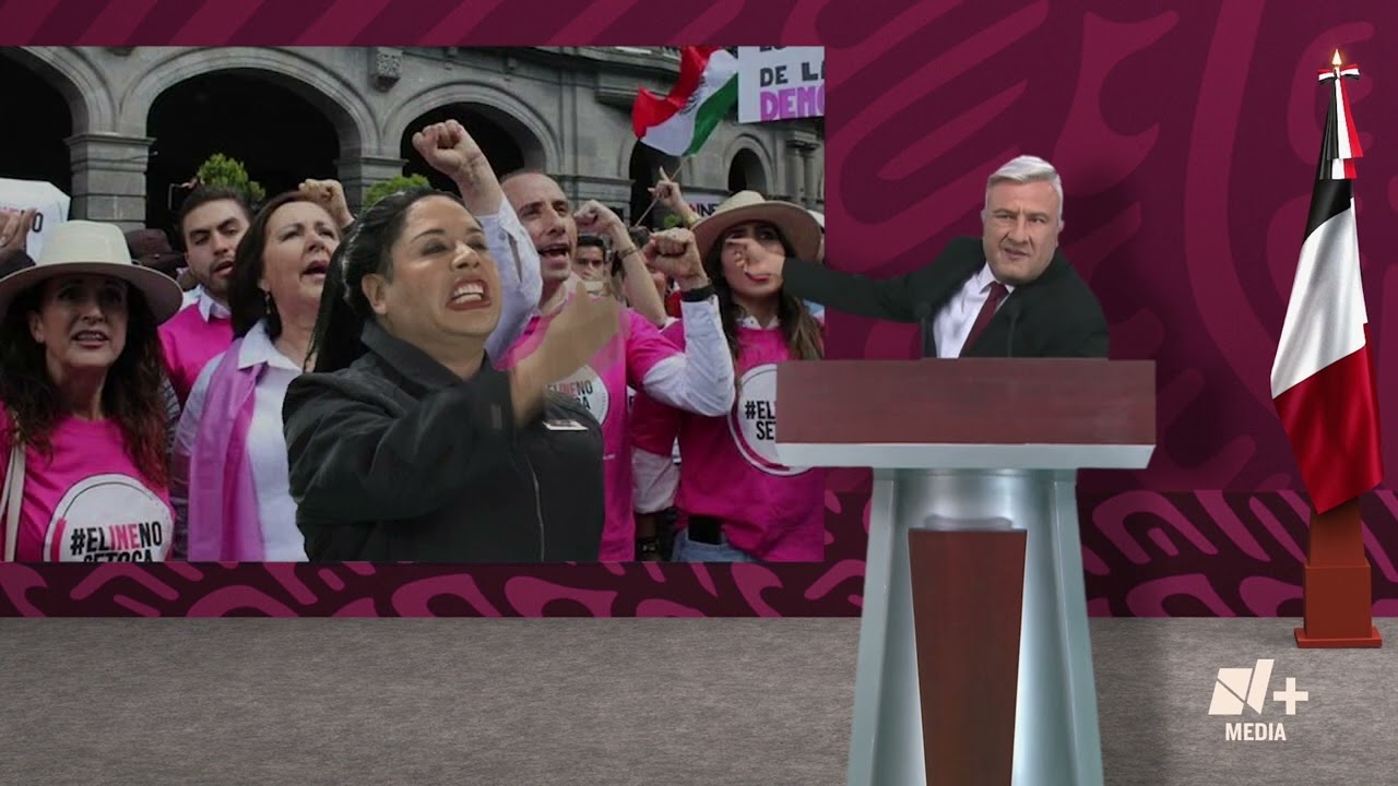 AMLO expone a los asistentes de la marcha del INE | El Privilegio de Mandar