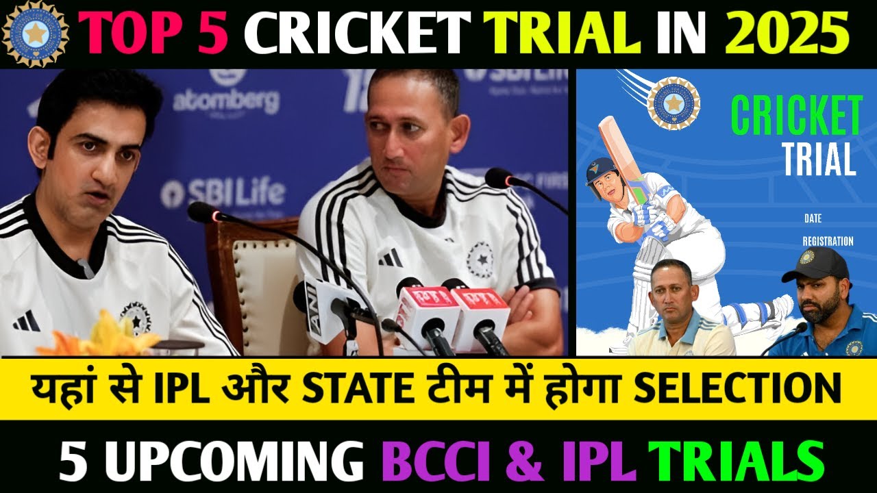 Top 5 Upcoming Cricket Trials in 2025: How to Register?