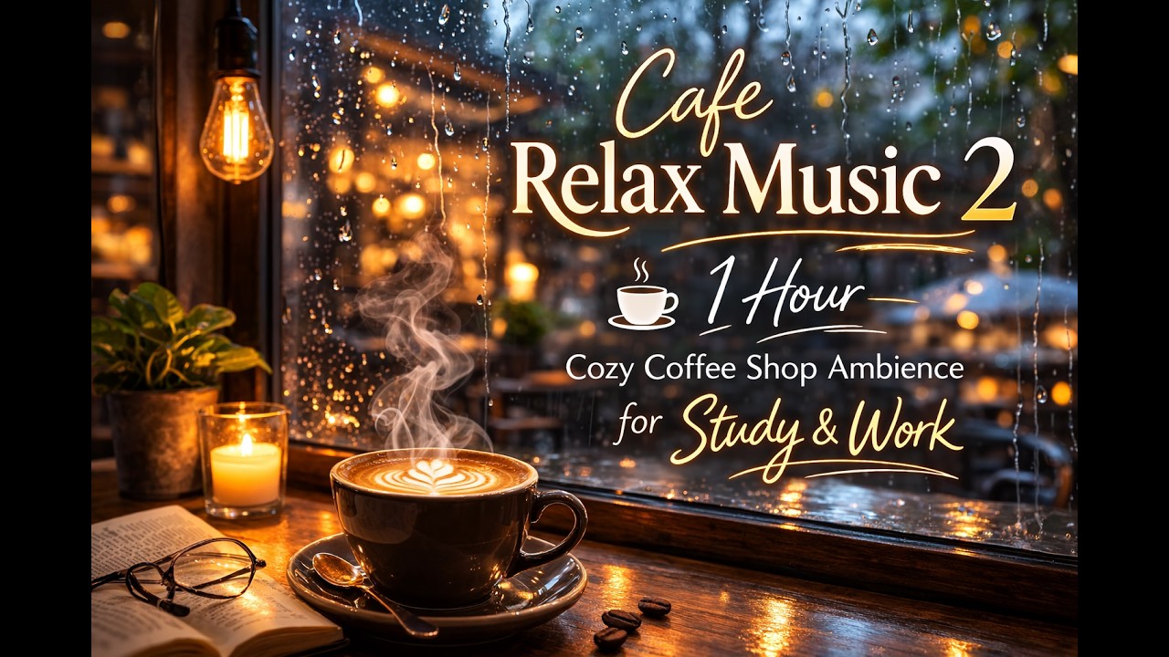 Cafe Relax Music 1 Hour | Cozy Coffee Shop Background Music
