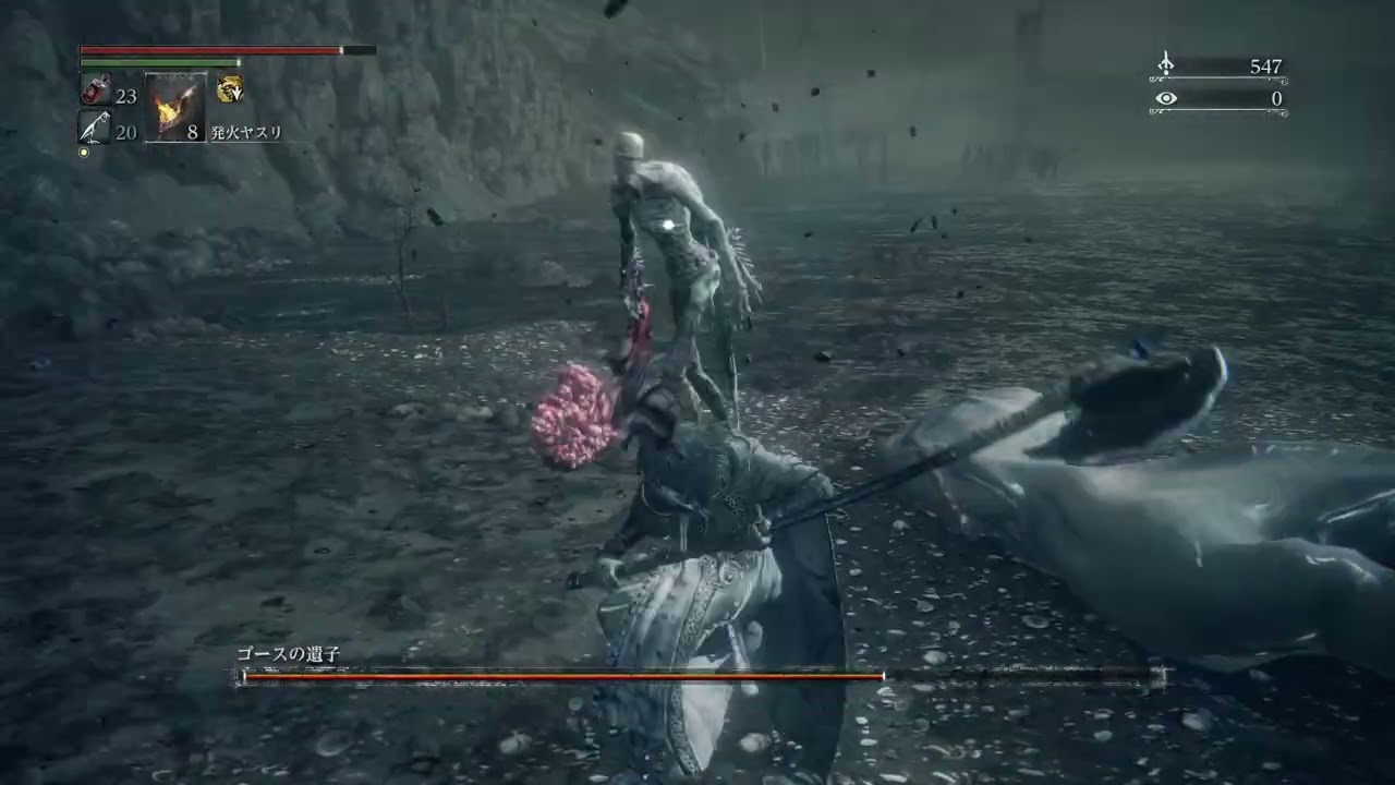 Bloodborne パリィなし、レベル56 ゴースの遺子撃破　前半