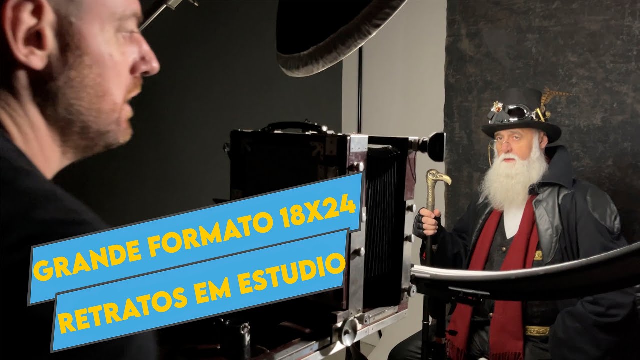 Retratos em estúdio com Grande formato 18x24