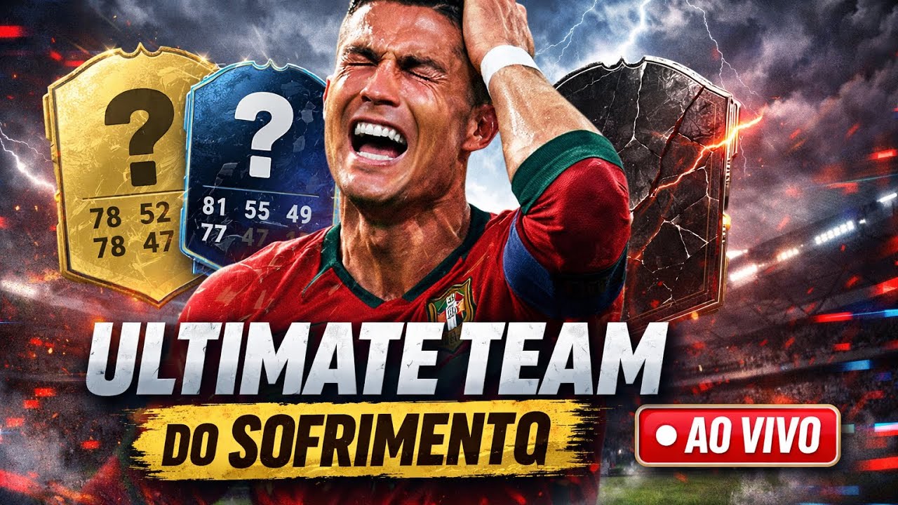 ULTIMATE TEAM DO SOFRIMENTO (AO VIVO) — Hoje eu vou TILTAR no UT! 😭🔥
