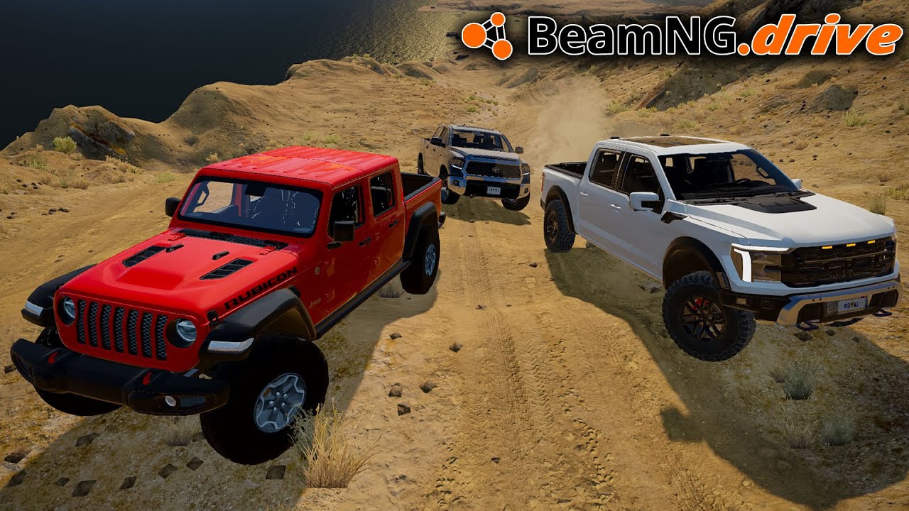 ¡Desafios Off Road en CAMIONETAS JEEP TOYOTA Y FORD! | BeamNG.drive