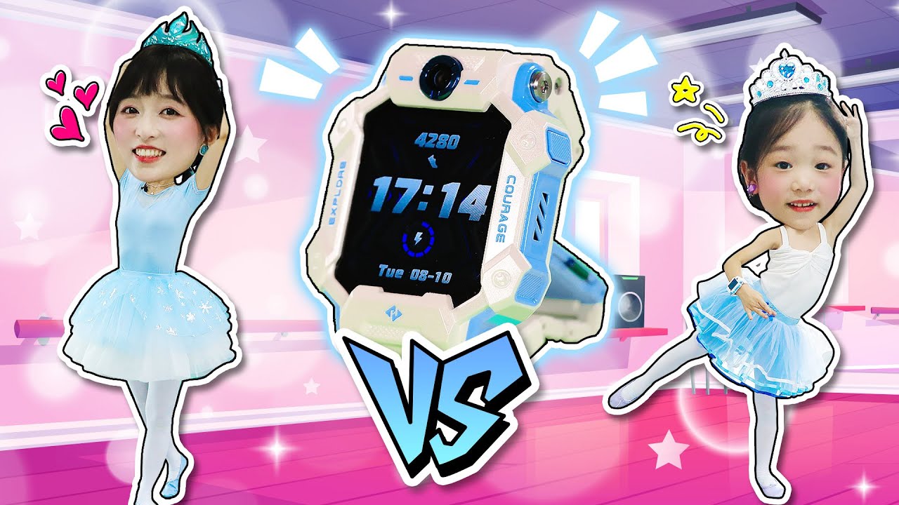 艾莎vs安娜電話手錶運動pk！和小葩一起闖關去冰雪芭蕾舞會吧！ Kids pretend play with FROZEN character 小伶玩具 | Xiaoling toy