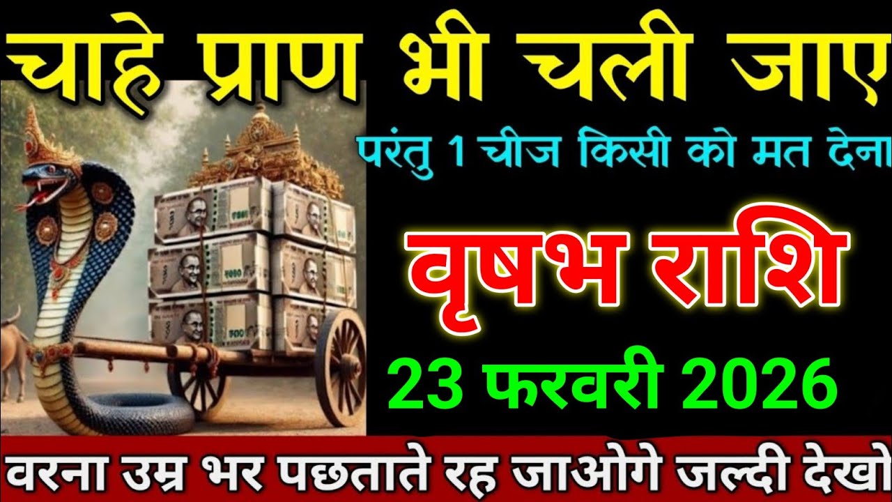 वृषभ राशि 30 जनवरी 2026 चाहे प्राण भी चली जाए परंतु 1 चीज किसी को मत देना। Vrishabh Rashi 