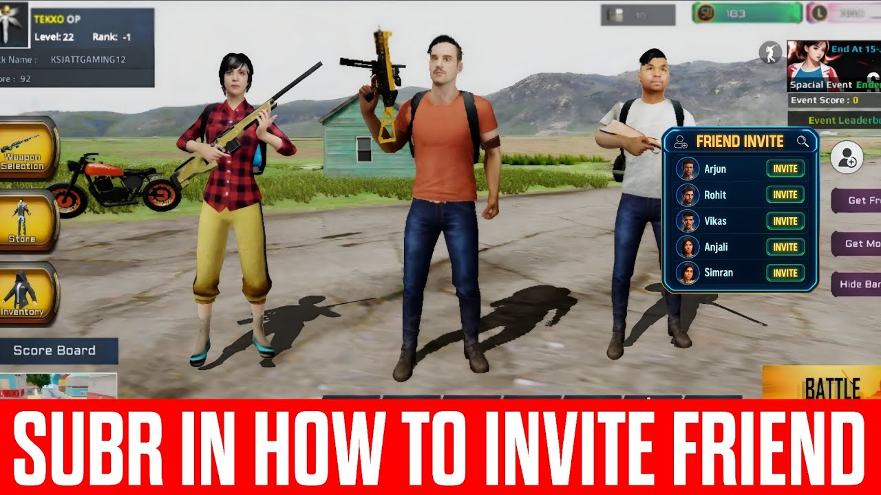 SUBR NEW UPDATE 😱 | How to Invite Friend 💯% Real | Gameplay Showcase | TEKXO OP 