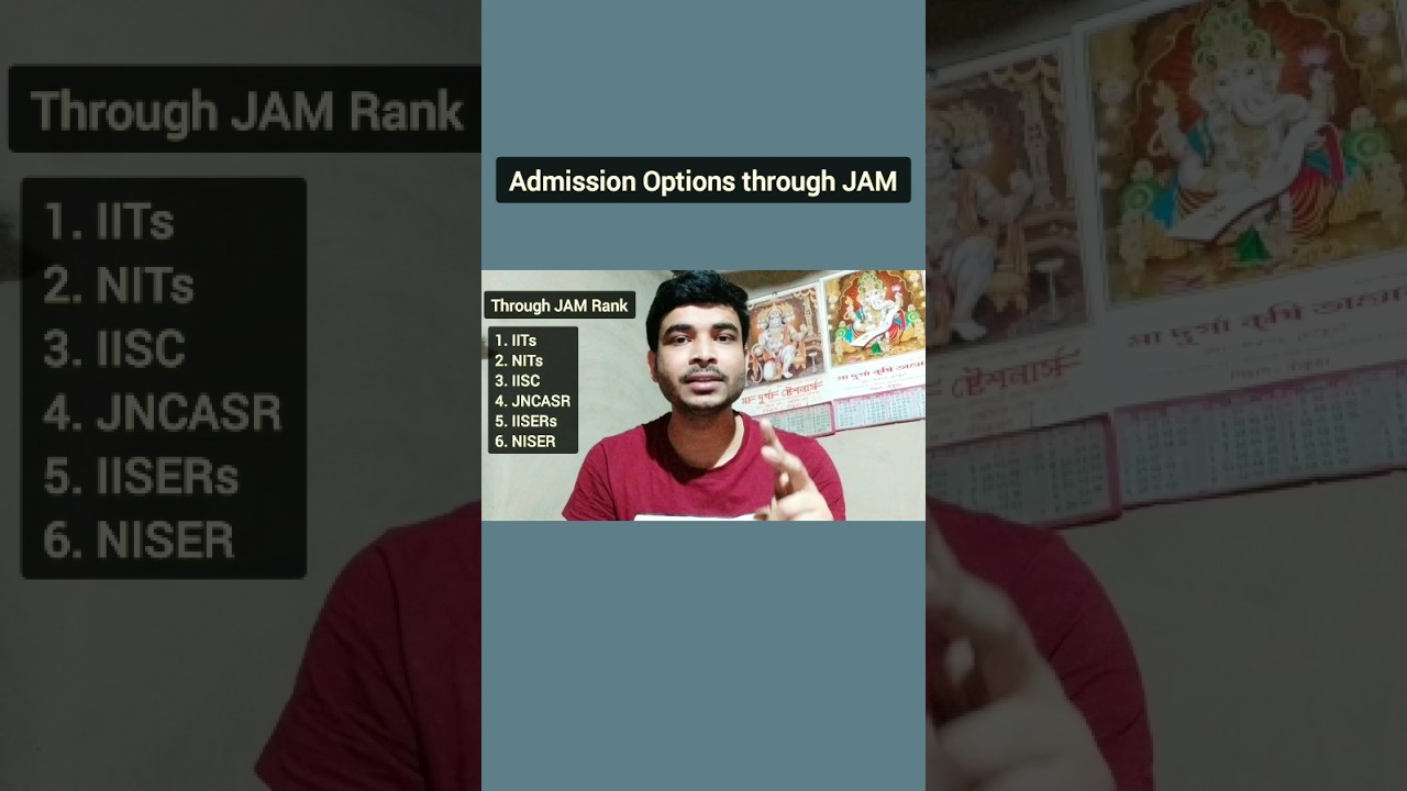 6 Admission Options Through IIT JAM Rank ☑️ || Inspire Chemistry #shorts #topinstitute #iitjam