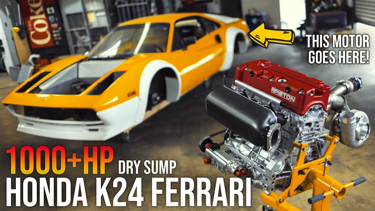 My 1200HP Honda Engine IS HERE! K Swap Ferrari Ep. 57 (4Piston KT-1000)
