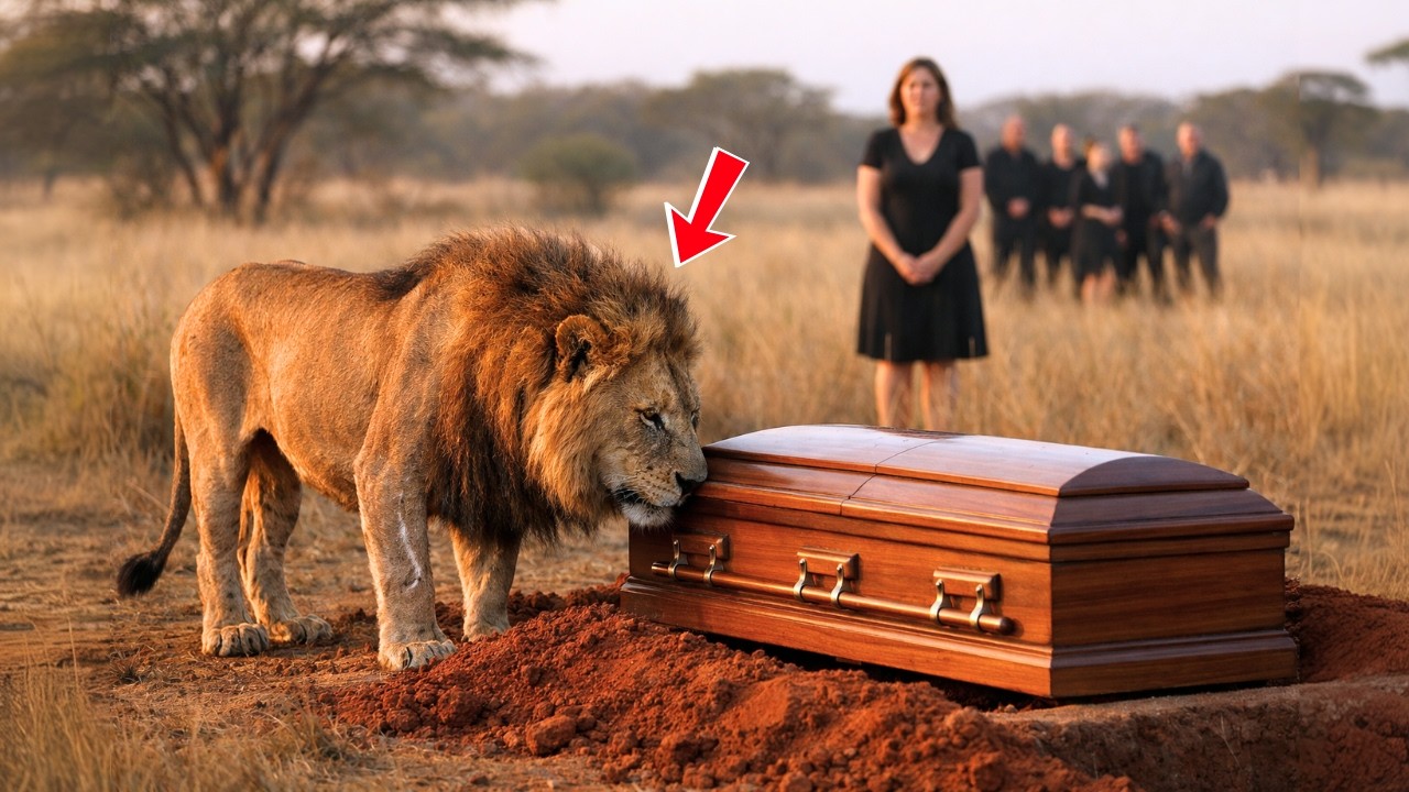 A Lion Attends His Savior's Funeral, You Won't Believe What He Did Next