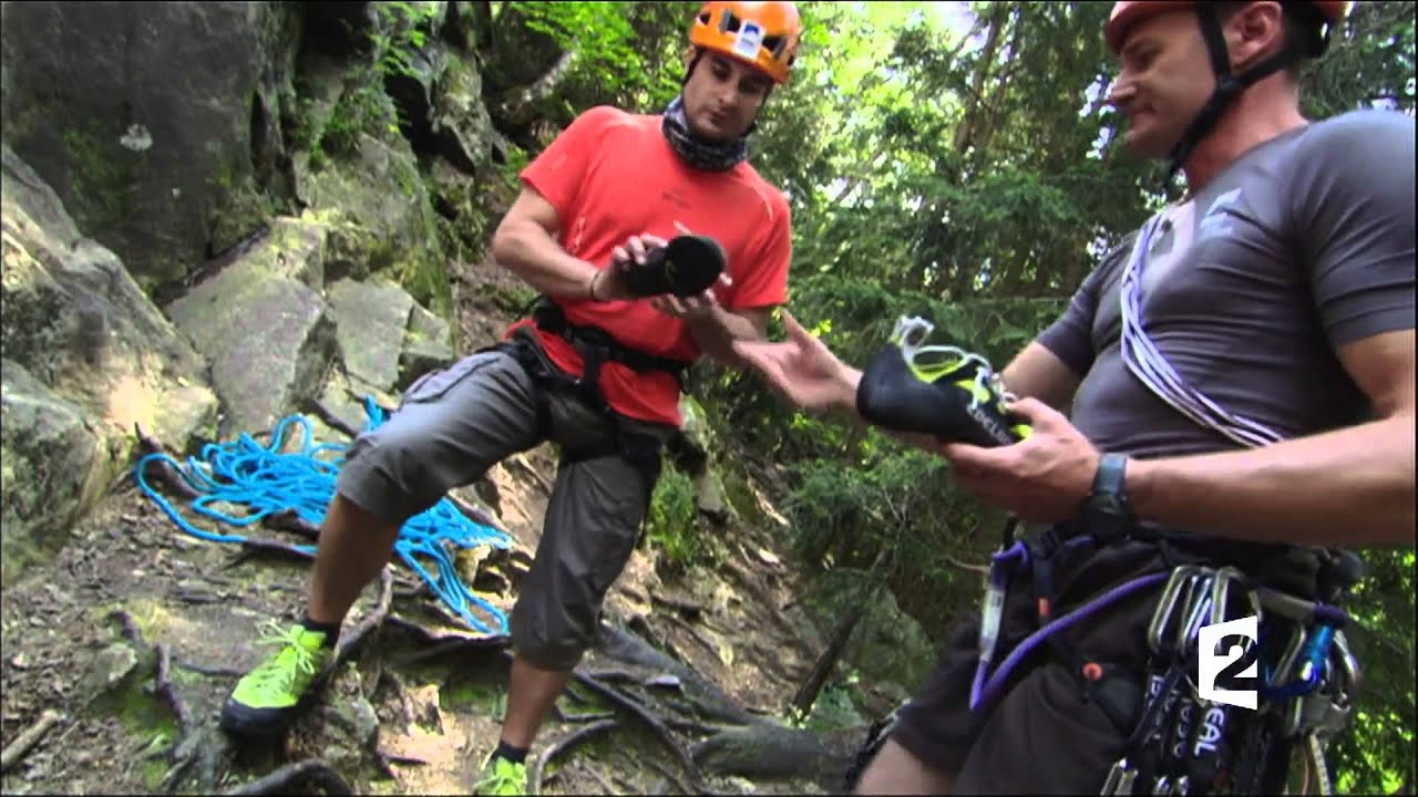 Télématin en grande voie d'escalade - FFME
