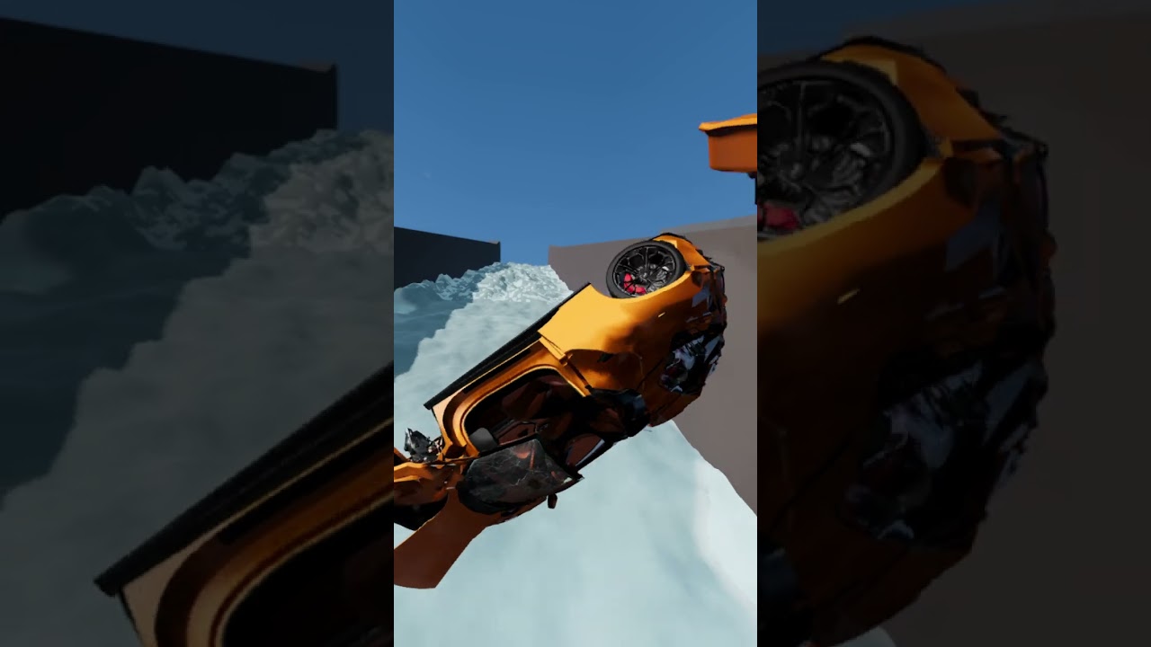 Cars vs Bumpy icy road 