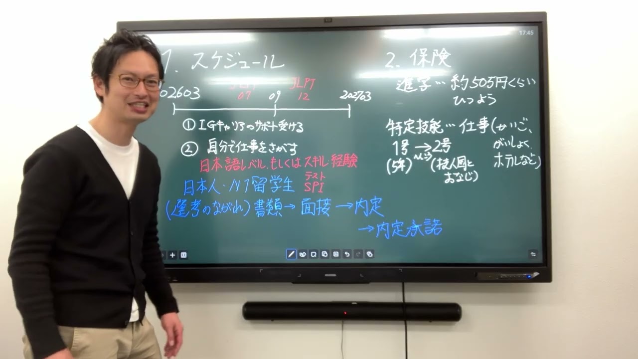 27卒就活生に向けた講義(スケジュール、保険)