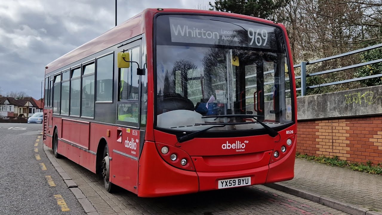 FULL JOURNEY | MOBILITY BUS 969 ROEHAMPTON VALE / ASDA - WHITTON GLADSTONE AVENUE (YX59BYU) 8526
