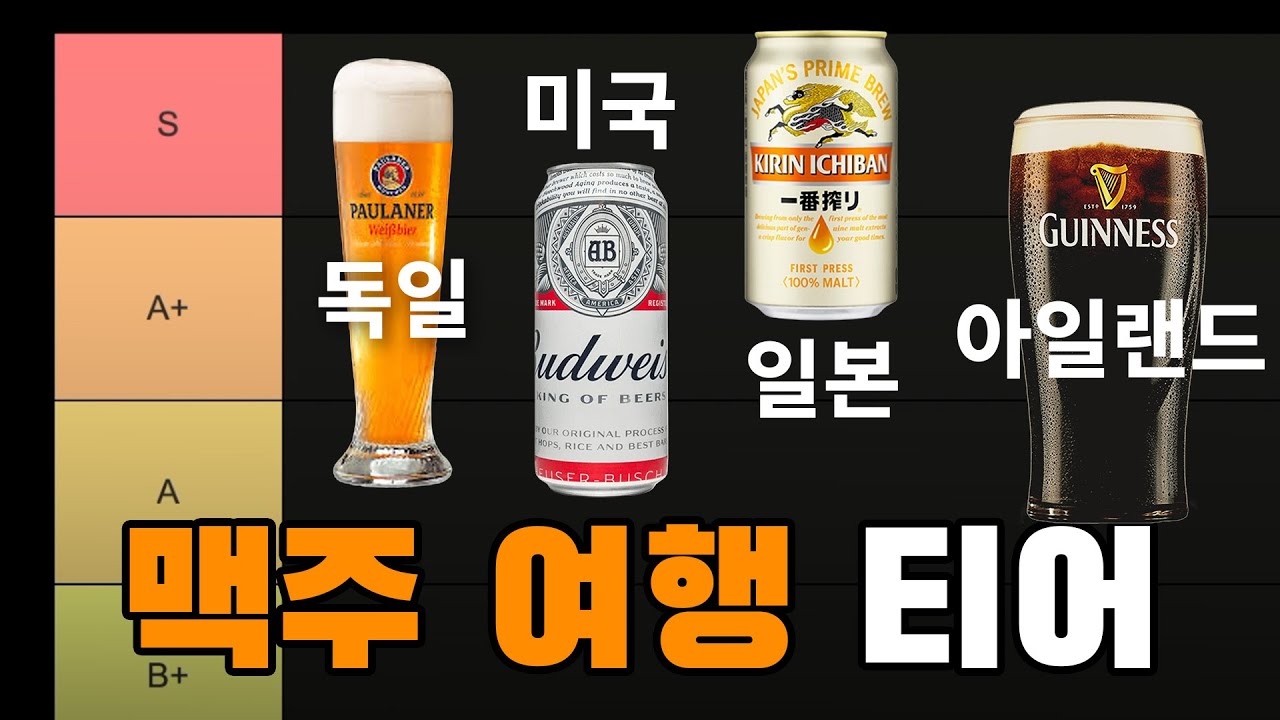 여기선 '이 맥주' 안 마시면 손해! 맥주 마시기 좋은 나라 티어리스트