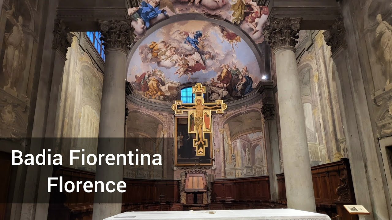 [2 Min] Florence - Badia Fiorentina: Florence's Spiritual Oasis. Beautiful Liturgical Service.