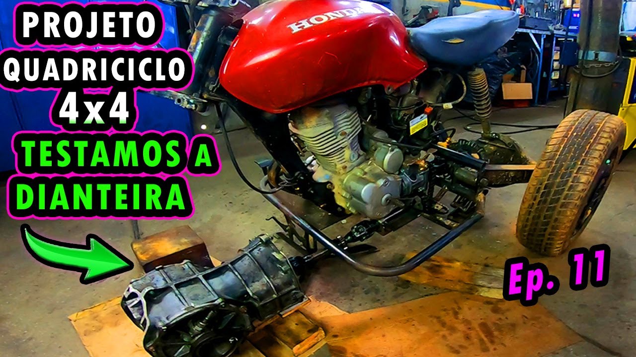TESTAMOS a TRAÇÃO DIANTEIRA do QUADRICICLO