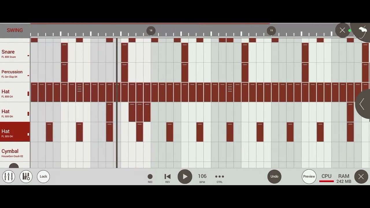 ХИП ХОП БИТ В FL STUDIO mobile 