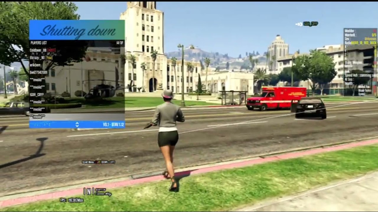 MOD MENU SHUTTING DOWN PARA GTA5 1.12 DEX&HEN - PKG (VERSION V1)