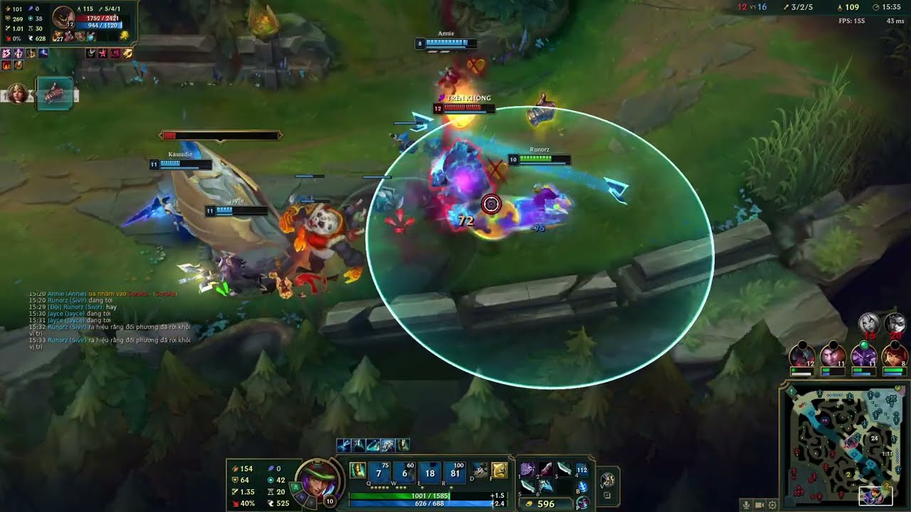 Sivir Adc #11, Runor phản xạ cực nhanh khiến những pha R của Malphite vô nghĩa