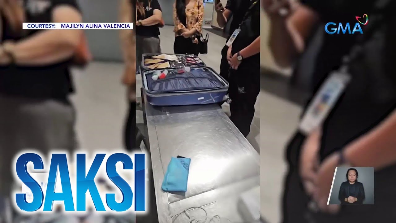 Pasahero sa Clark International Airport, hinarang ng BOC dahil sa mga cellphone na hindi... | Saksi