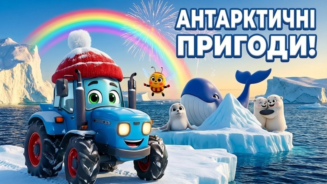 АЙСБЕРГ 🧊 Тракторець і Бумчик рятують тюленятко – пісенька про крижану гору