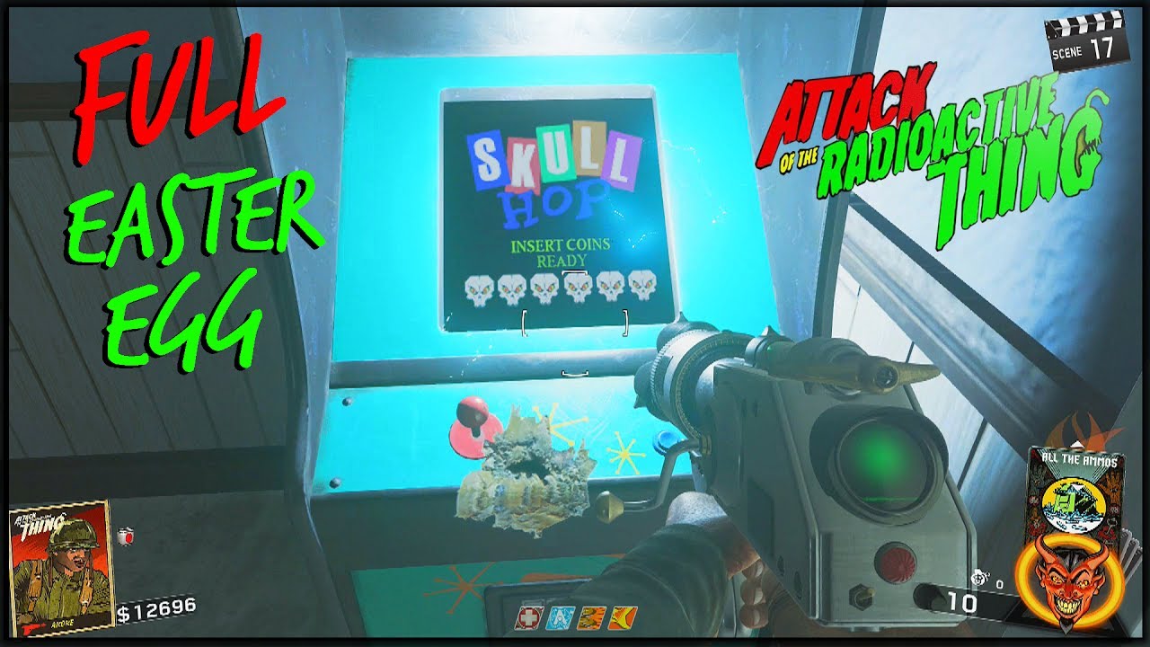 Skull Hop Complete Guide! Attack Of The Radioactive Thing Easter Egg (Ghost And Skulls)