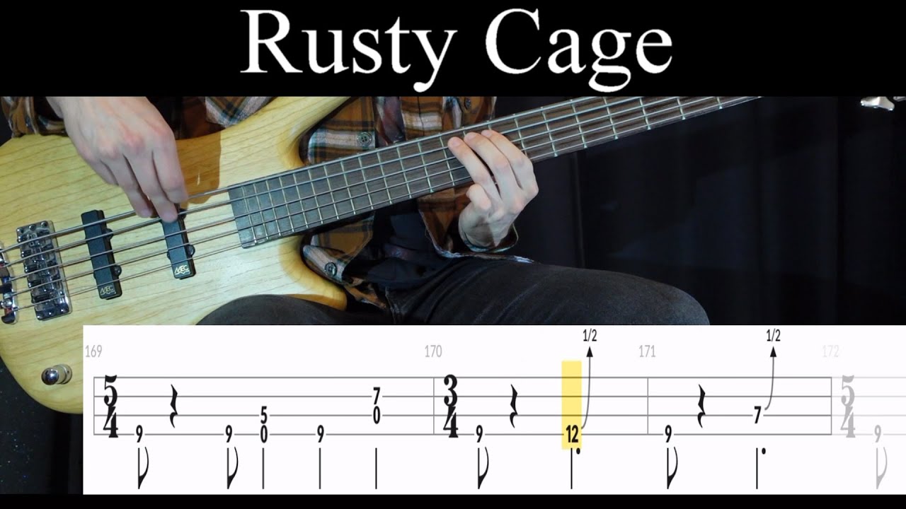 Rusty Cage (Soundgarden) - Bass Cover (With Tabs) by Leo Düzey