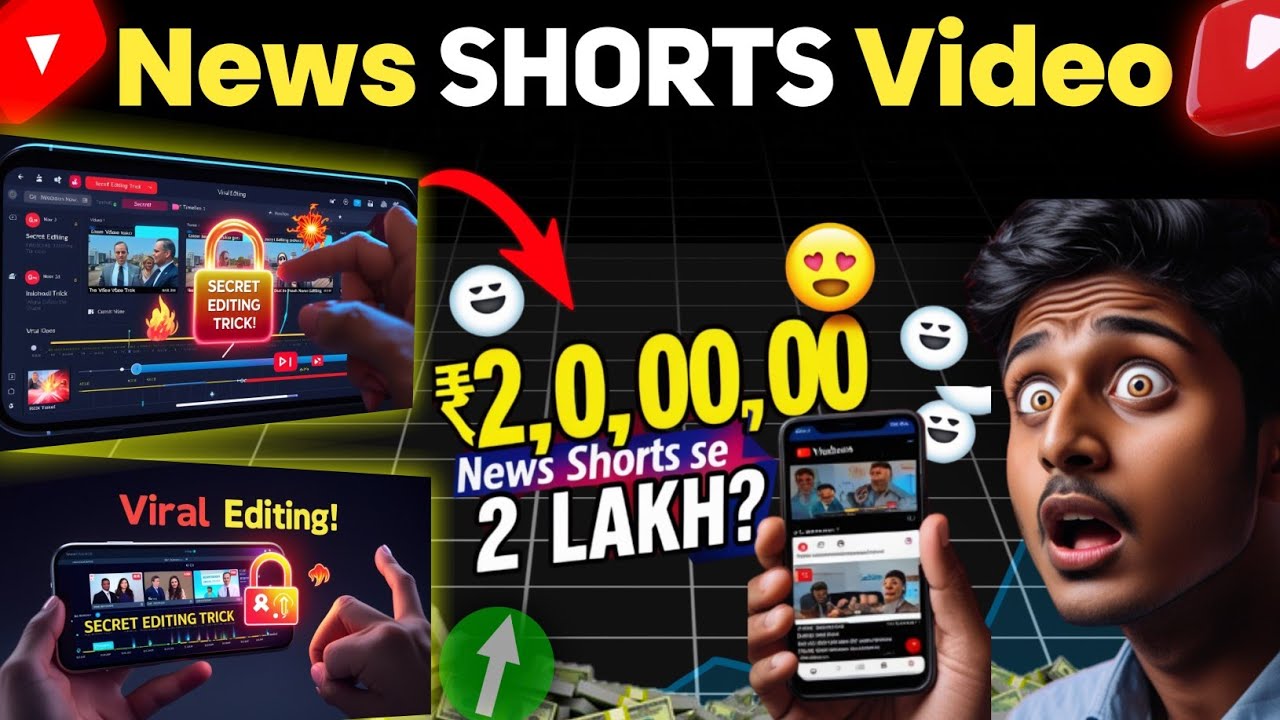YouTube Short News Video Editing | News Video Se ₹ Lakh Mahina | Shahid Bros