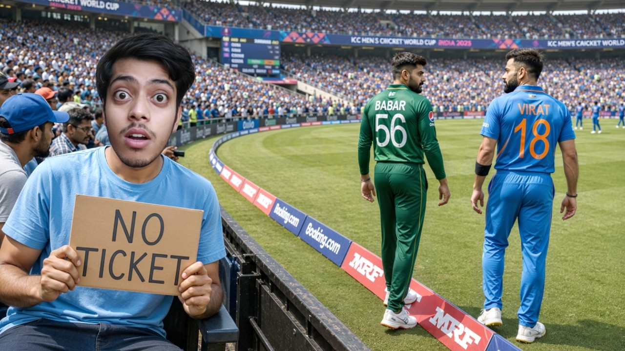 Sneaking In INDIA VS PAKISTAN WORLD CUP MATCH
