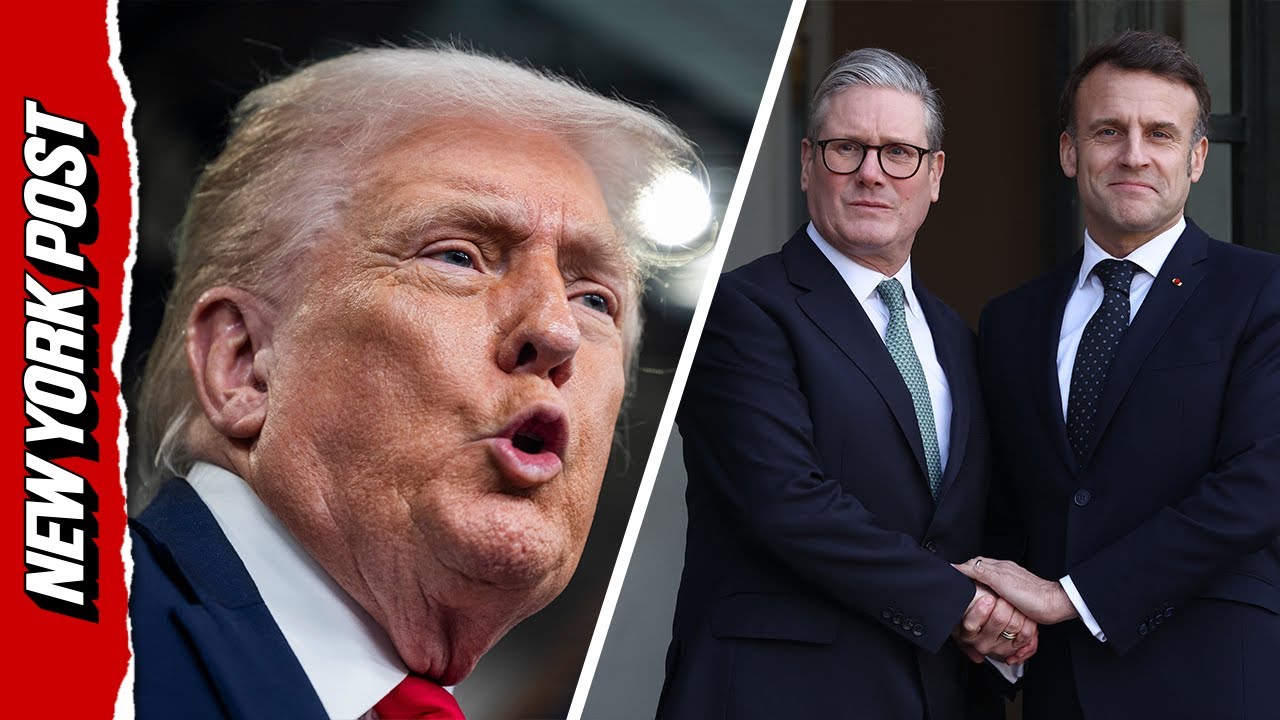 Trump Addresses Barbs with Emmanuel Macron and Keir Starmer