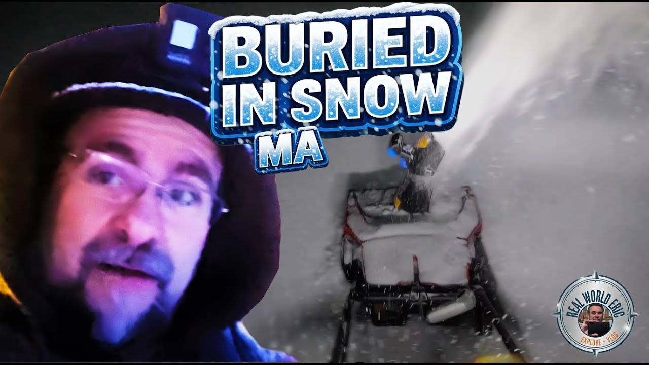 Massachusetts Snowstorm Vlog ❄️ | Blizzard Prep, Snowfall Updates & Snow Blowing the Driveway
