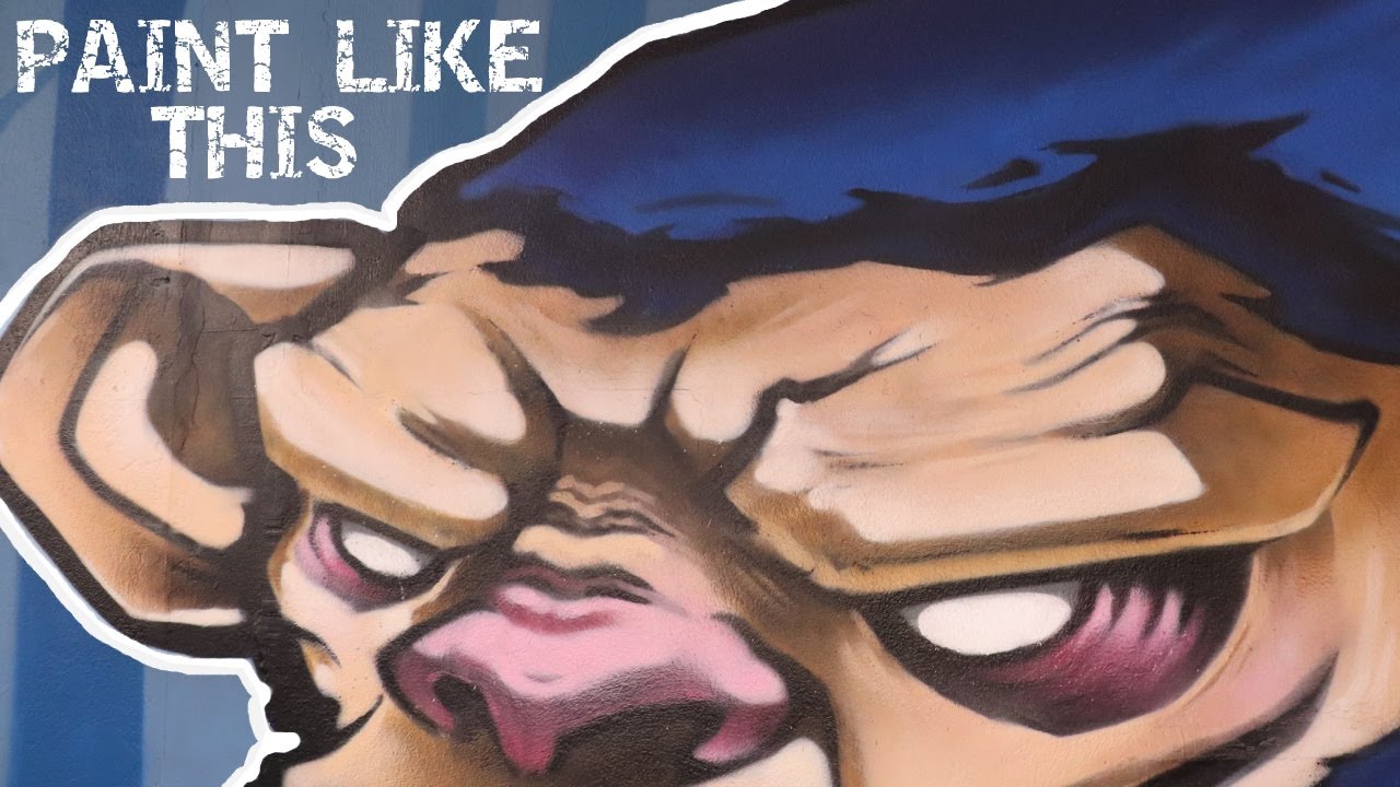 How To Spray paint A Graffiti Character