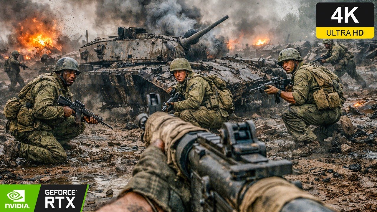 Our Tank Broke Down in the German Territory, So we Hunt for the Spare Parts | Battlefield 4K