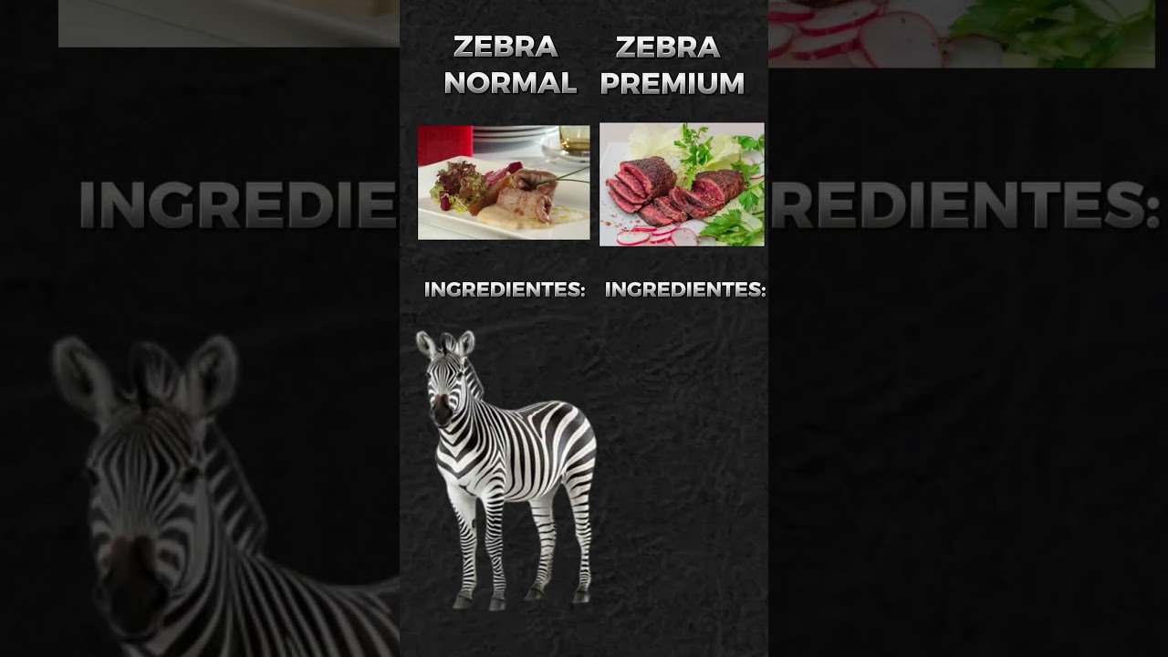 ZEBRA NORMAL VS ZEBRA PREMIUM #anime #memes