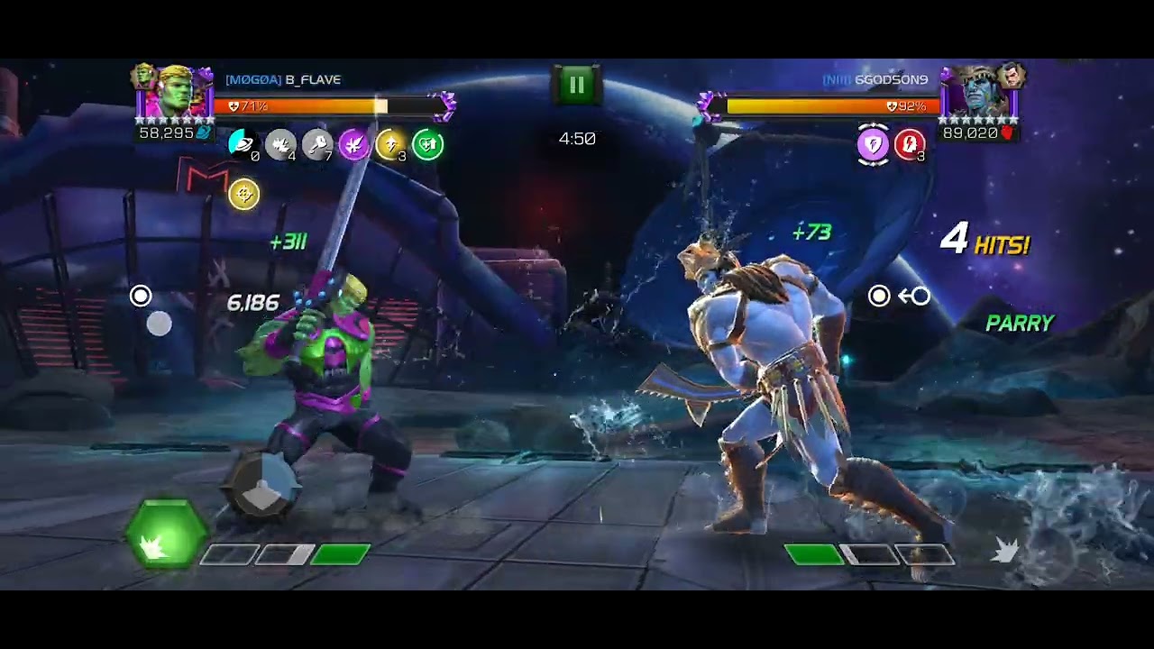 Mcoc - Alliance War 2 - Hulkling Vs Attuma - Node 19