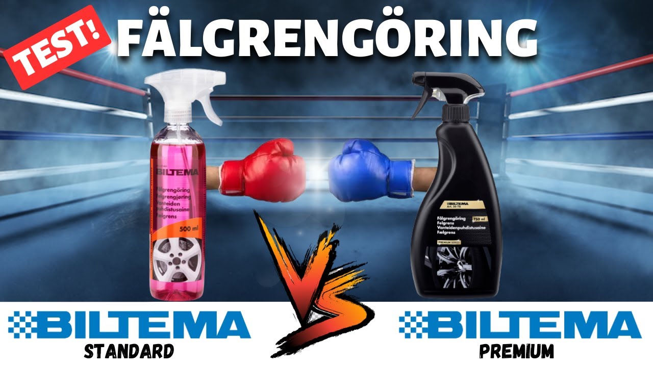 Test! Biltema Fälgrengöring Premium VS Biltema Fälgrengöring Standard! Vem vinner? 👍👎