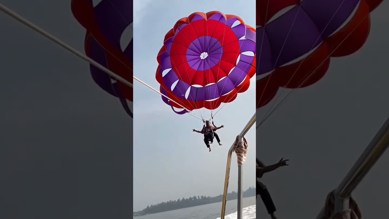 ParaSailing Experience @Nagaon Beach Alibaug #Watersports #fun #arialactivity