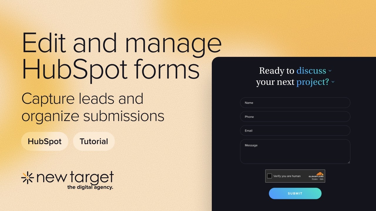 Edit and Manage HubSpot Forms