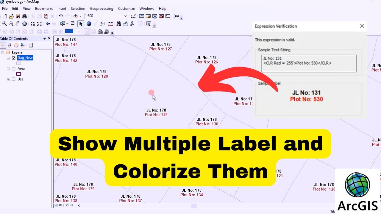 How To Show Multiple Label and Colorize Them in ArcMap