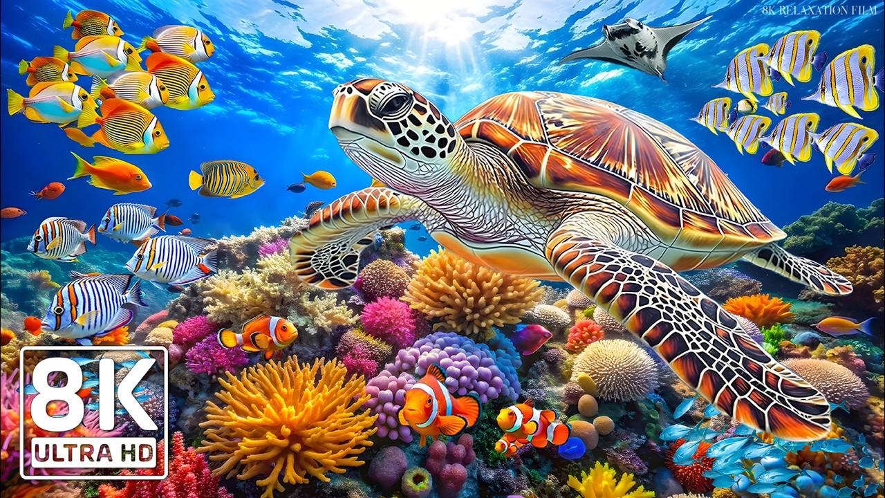 Amazing 8K Ocean Adventure 🐳 Dive Deep and Marvel at Sea Animal in The Best 8K ULTRA HD Aquarium #5