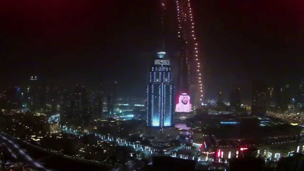 New Year's Fireworks 2015 - Dubai @ Burj Khalifa