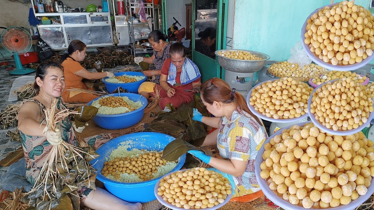 Đột Nhập Lò Bánh Ú 4 Đời Siêu Khủng Dùng 1000Kí Nếp Làm Bánh Phục Vụ Tết Đoan Ngọ|Hà Gia TV
