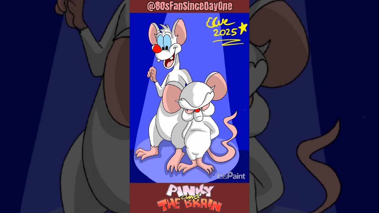 Pinky and The Brain! #animaniacs #cartoon #fanart #shortsfeed #fyp #art #pinkyandthebrain #90s