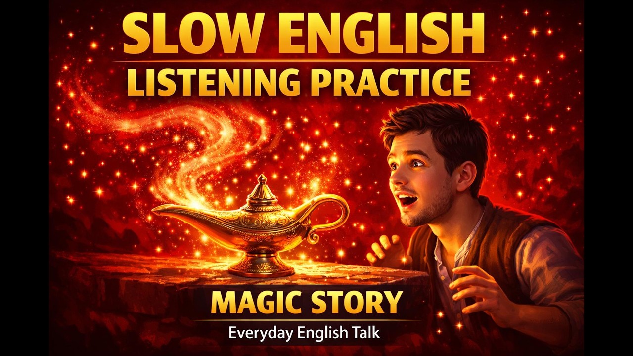 Slow English Listening Practice | Aladdin Story | Learn English Through Story