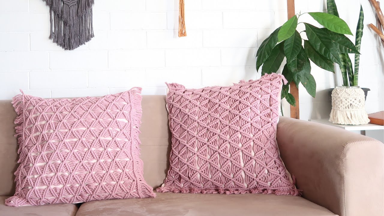 DIY: Macrame Cushion Tutorial | Macrame Pillow Cover Tutorial