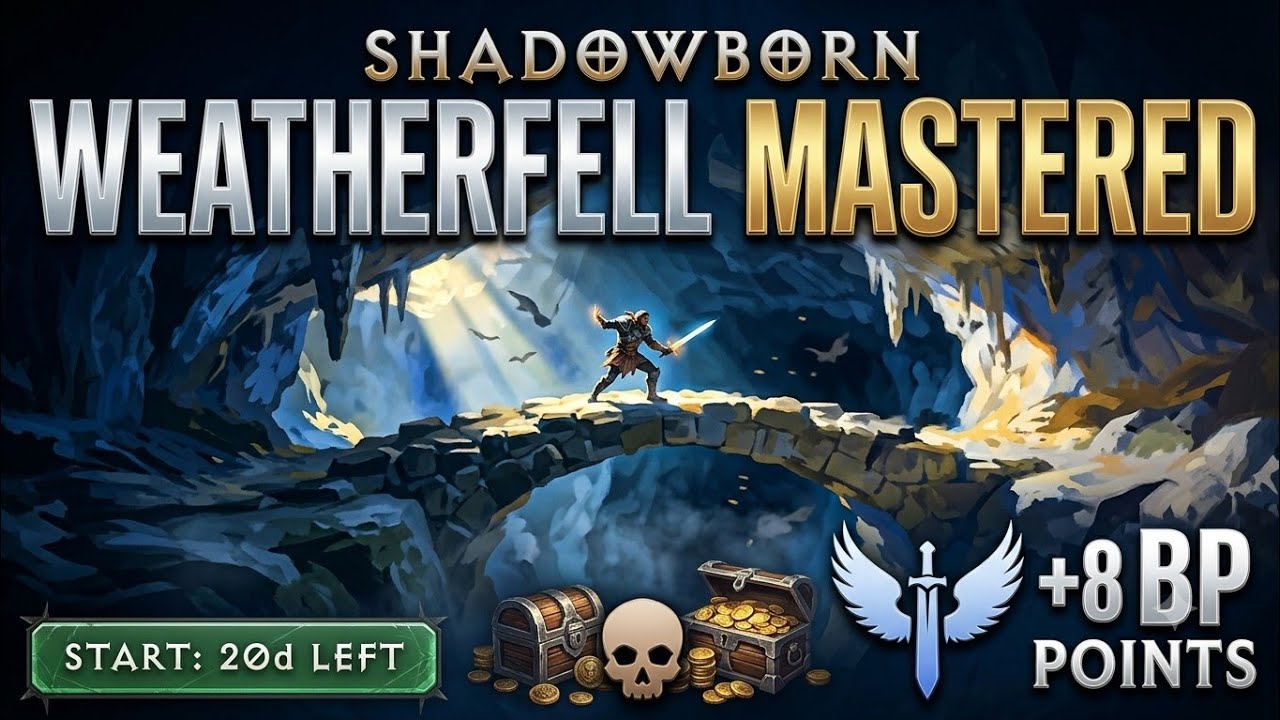 Shadowborn Guide: Weatherfell Caverns Walkthrough & Battle Pass Farm